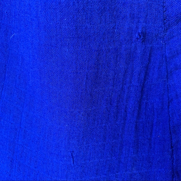 Girl's Du Pareil au même Blue "Mintrobe" Cap Sleeve Shift Dress - Picture 10 of 10